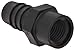 Thogus Polypropylene Tube Fitting, Adapter, Black, 3/8" NPT Female x 5/8" Barbed (Pack of 10)