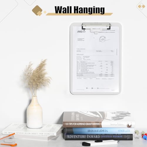 image for Hongri Plastic Clipboard, White 8.5x11