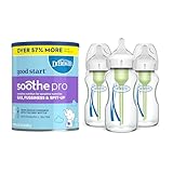 Dr. Brown's Good Start Baby Formula Powder, 30.6 Ounce & Natural Flow Anti-Colic Options+ Wide-Neck Glass Baby Bottles 9 oz/270 mL, with Level 1 Slow Flow Nipple, 3 Pack, 0m+