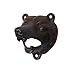 Cast Iron Wall Mount Grizzly Bear Teeth Bite Bottle Opener (Brown)
