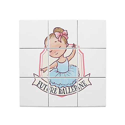 Carreaux céramique décoratif future ballerine de 15,2 cm pour mur de studio de danse classique