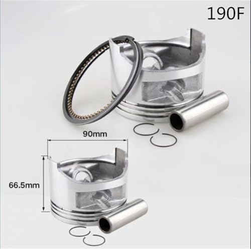 Kit pasador de anillo de pistón 190F mejora compresión de motor 8