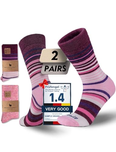 Juclise Heavyweight Alpaca Wool Crew Socks