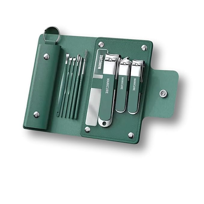 10 In 1 Manicure Kit - 10 In 1 Manicure Set - Nail Clippers Tools - Nail Cutter Kit - Stainless Steel Martensitic Manicure Set-image-21