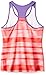 Skechers Girls' Big go All Over Printed Racer Back Tank, Fiery Coral, X-Large
