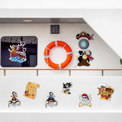 10 Imanes Decorativos Pirata para Puerta con Tema Crucero miniatura 7