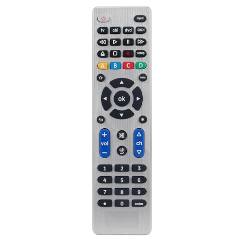 VINABTY Universal Remote Control fit for LG Samsung Sony Philips VIZIO Westinghouse RCA Sansui Funai TCL Hisense Toshiba TV, DVD, Blu-ray, VCR, Soundbar, TV/DVD Combo, HDTV Set Top Box, Home Theater