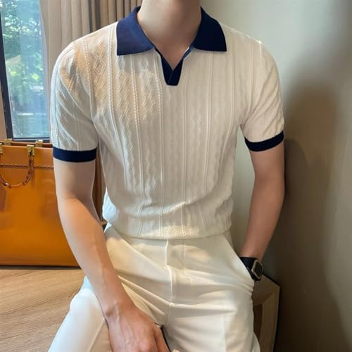 T-shirt tricoté homme manches courtes le remède au style fade par temps chaud