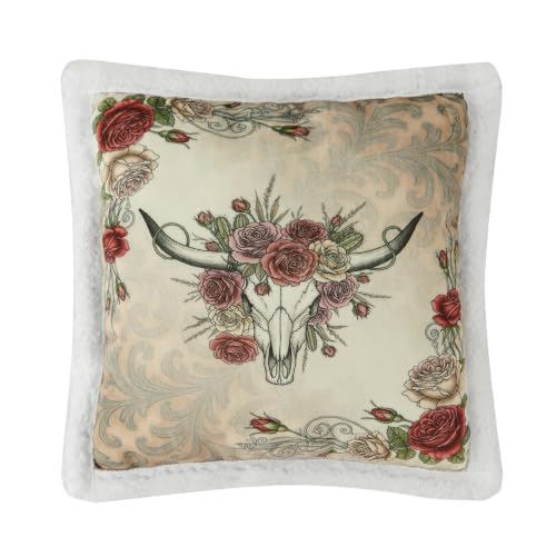 Image of Paseo Road Indigo Hill by HiEnd Accents Rowena 18x18 Throw Pillow