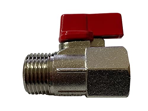 Kippen 5004B - Mini valvola a Sfera in Ottone. Attacco M/F da 1/2