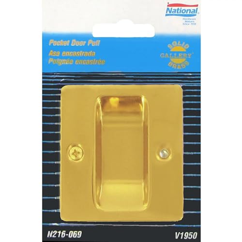 Tirador para puerta corrediza Stanley N216-069 de latón macizo miniatura 2