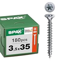 SPAX Universalschraube 3,5 x 35 mm, 180 Stück - Holzschrauben, Vollgewinde, Senkkopf, T-STAR plus T20, 4CUT Spitze, WIROX Beschichtung - 8000000287053 – Ansicht 1