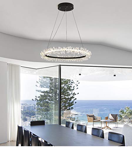 Lustre en cristal LED à intensité variable pour harmoniser l'éclairage de votre salon - 6