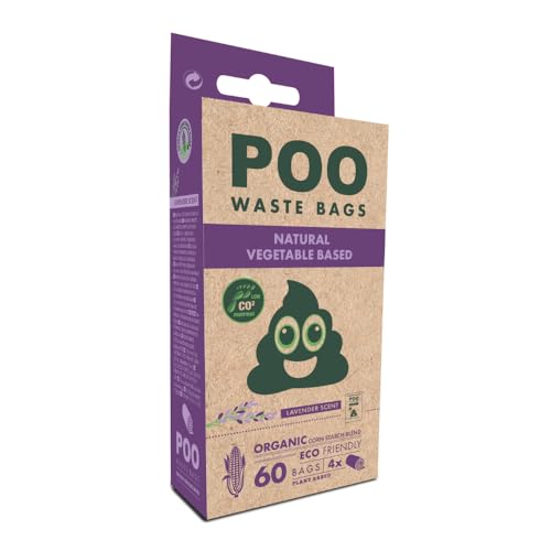 M-PETS - MPETS POO Eco Friendly Lavender Poo Bags (60 Bags)