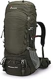 MOUNTAINTOP 55L Wanderrucksack Herren Damen Trekkingrucksack mit Regenschutz Outdoor Rucksack Reiserucksack für Wandern Reisen Camping