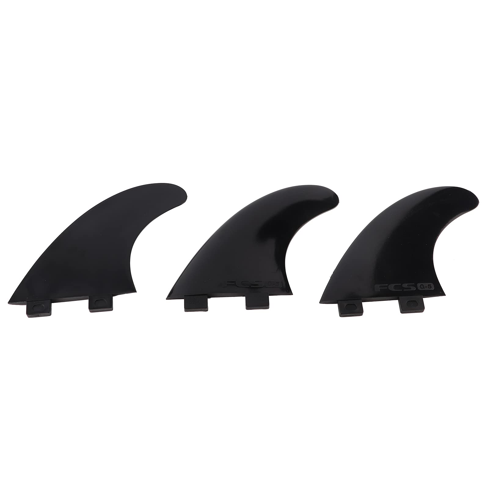 Gavigain Durable G5 Surfboard FIN SURF Boards Accessory Water Diversion Left Middle Right for Surfing (Black)