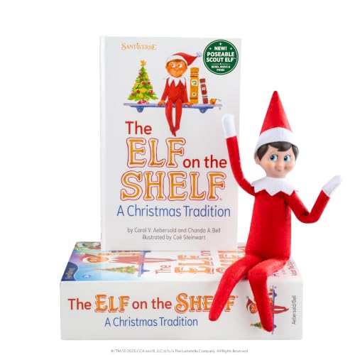 The Elf on the Shelf Box Set - Poseable Boy Scout Elf with Blue Eyes