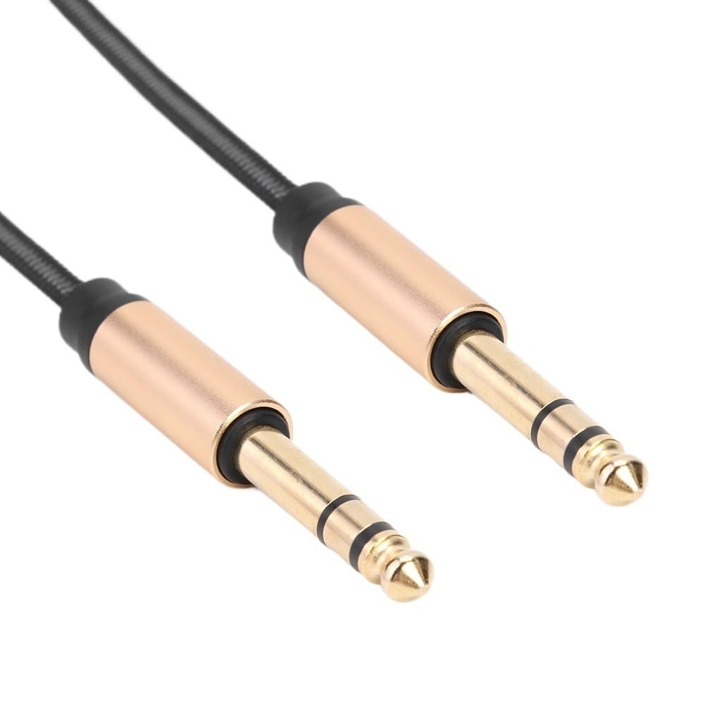 Kabel instrumentu gitarowego 1,8 m 6,35 mm męski na męski TRS kabel audio stereo profesjonalny kabel gitarowy