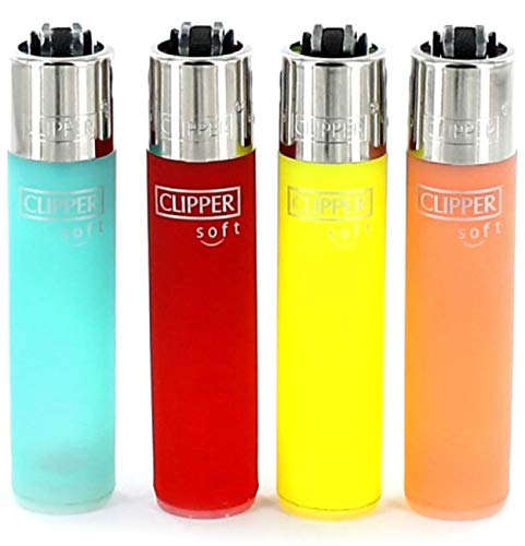 Preisvergleich Produktbild Clipper Feuerzeuge, Soft Touch, 4 Stück