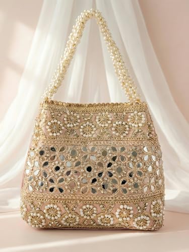 Image of Adiva Potli Handbags For Women | Potli Bags For Ladies For Wedding | Potli Bags For Women | Wedding Bags For Woman | Batwa Potlis Hand Bag | Designer Potli Bag For Ladies For Marriage