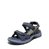 DREAM PAIRS Women's Walking Sport Athletic Sandals Comfort Open Toe Casual Outdoor Hiking Summer Shoes,Size 7,Navy,SDSA2401W