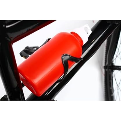 YQCXG Mountainbike 20 Zoll Kinderfahrrad Fahrrad mit Schutzblechen 7-Gang Carbonstahl MTB Unisex Mädchen Jungen Junior Fahrrad mit Kessel & Halter, Doppelscheibenbremse Fahrrad Rot Fahrr – Bild 8