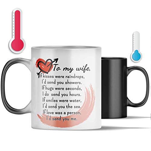 To My Wife Love Color Changing Mug Magic Cup 11 oz Gift For