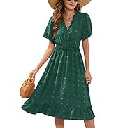 Vestito Estivo Donna Con Cintura | Scollo A V E Maniche Corte | Stile Boemo - Foto 7