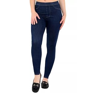 Ex Famous Store Pull On Jeans for Women UK 6-22, High Waisted Jeans Women Stretchy Ladies Jeans Skinny Denim Jeans Women Jeggings for Women UK