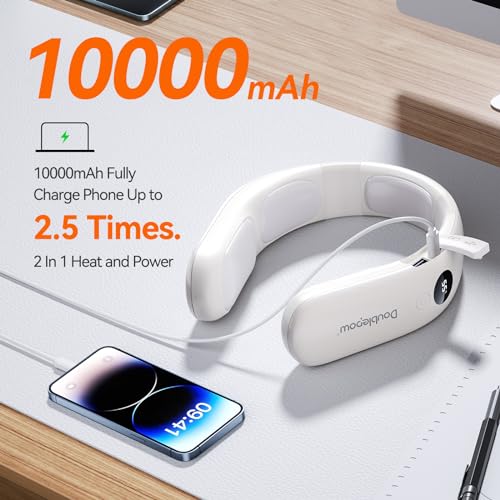 10000mah Rechargeable Neck Warmer,for Necks Up to 8 inches Wide,15 Hours Portable Neck Heater for Men and Women, Outdoor/Indoor/Camping/Fishing/Motorcycling/Skiing