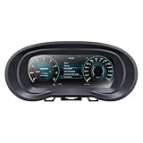 Digital Dash, Automotive Replacement Instrument Panel Gauges, Speedometer Instrument Cluster Replacement for VW Amarok, Digital Cluster Instrument Speedometer - 10.25 inch - A