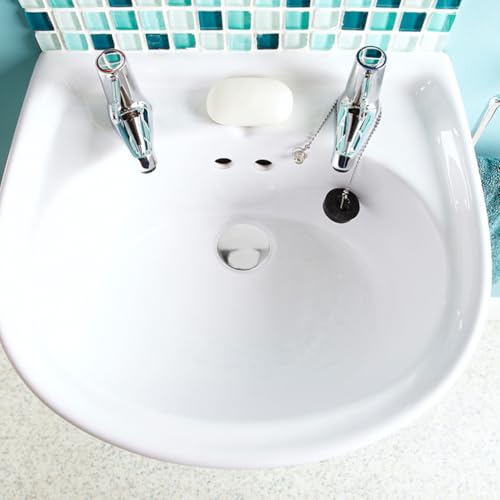 Image of balacoo Bounce Drain Plug Anti-Clogging Bathroom Sink Drain Stopper 2-Pack Pressure Bounce Core Pop up Stopper for Wash Basin Kitchen Laundry Sink 1.96 X 1.37 X 1.37 in
