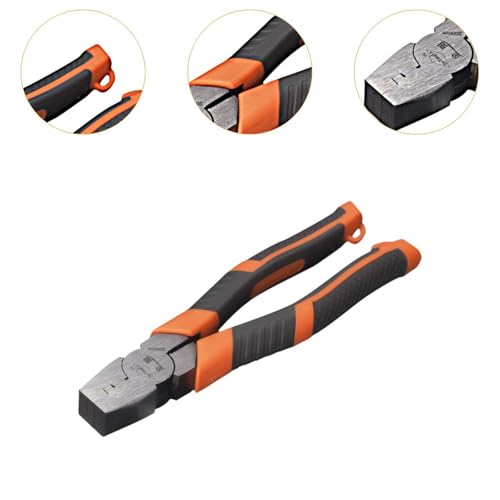 Alicate de muescas en V y pinza de plegado portátil en acero resistente 4