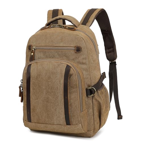 AUGUR Canvas Laptop Backpack, Travel Backpack Carry on