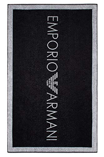 Preisvergleich Produktbild Emporio Armani Swimwear Womens Towel Logo Addicted, Black, Uni