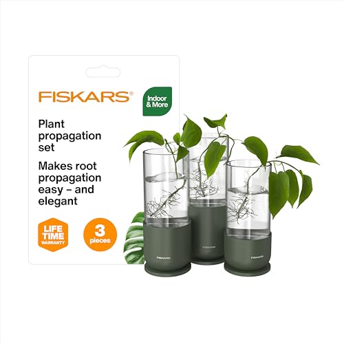 Fiskars Propagation Set with Glass Vases (3 Pack)