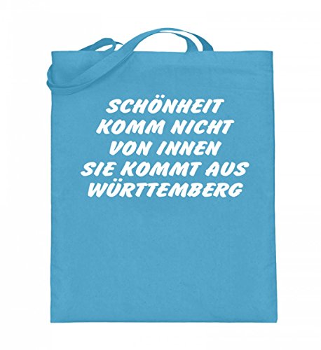 Sac en toile de jute résistant bleu clair pour porter lourd facilement