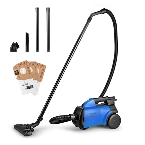 Eureka Bagged Canister Vacuum Cleaner, 3670H w/ 2bags, 3670h-blue Blue 3670H with 2 bags