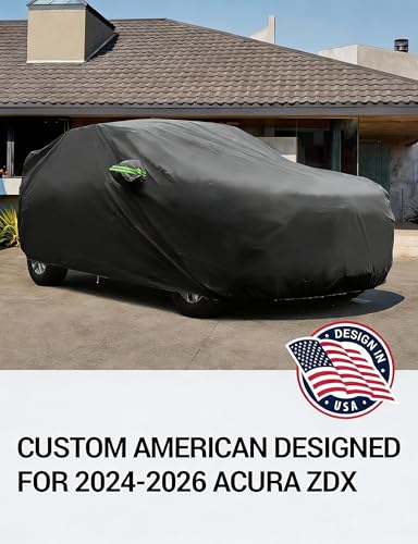 Image of Proadsy Custom Fit 2024-2026 Acura ZDX Car Cover Waterproof UV Sun Outdoor | UV-Blocking Waterproof With Soft Lining Prevents Leaks & Scratches. Perfect For Sunny, Snowy Outdoor Parking, Garage Storage