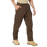 Rothco Tactical BDU Pants – Rugged Cargo Outdoor Hiking EDC Work Uniform, Brown, XL