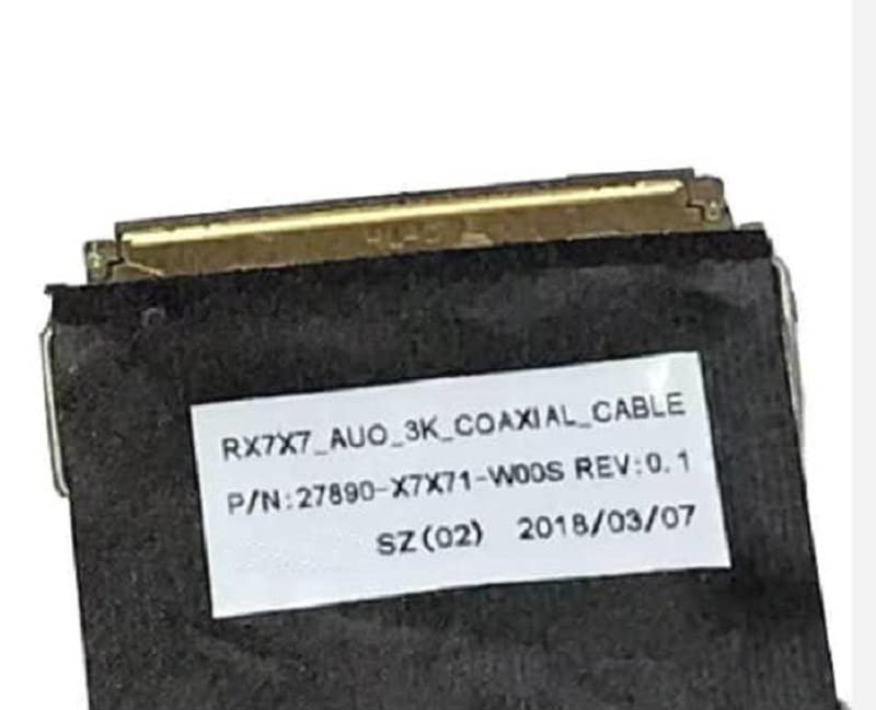 Laptop LCD Cable for Gigabyte R7X7 27890-X7X71-W00S REV:0.1 3K Cable 40PIN with Right Hinge New