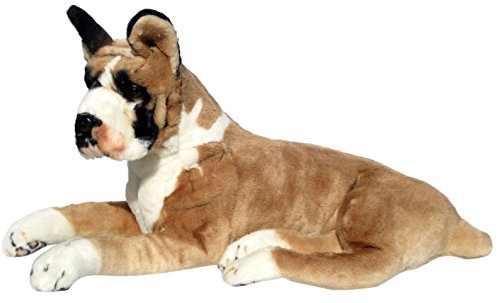 Preisvergleich Produktbild Wagner Plüschtier Hund Boxer - liegend - 72 cm Kuschelhund Stofftier