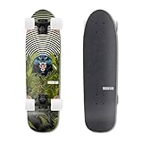 HORIZON BLUE Dinghy Classic Cruiser Skateboard Complete - 28.5' Lightweight Commuter/Soft 63mm Wheels & Maple Deck(Blue Panther)