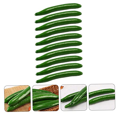 Generic 10Pcs Cucumber Model Greenery Decor Artificial Fruit Green Plants Artificial Cucumber Artificial Fruit Decoration Fake Vegetable Simulation Vegetables Artificial Vegetables Foam #TOP7