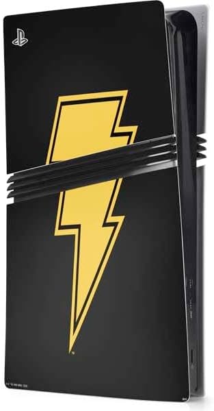 Skinit Decal Gaming Skin Compatible with PS5 Pro Console - Officially Licensed DC Comics Black Adam Movie Art Character and Logo Design