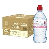 EVIAN Evian Natural Mineral Water Sports Cap 75cl (PACK OF 12)