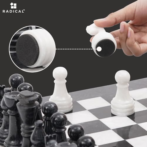 Radicaln Marble Chess Set 15" Juego de Mesa de Lujo miniatura 4