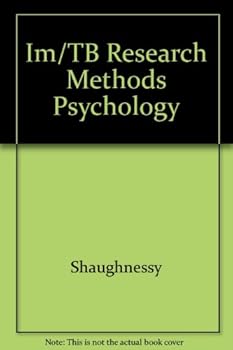 Paperback Im/Tb Research Methods Psychology Book