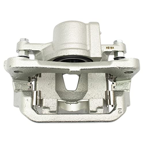 Image of TRQ Rear Brake Caliper Set Brackets Hardware Zinc Coated Compatible with 2004-2010 Toyota Sienna