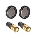 NTHREEAUTO Smoked Bullet Rear Turn Signals 1156 Amber LED Lights Compatible with Harley Dyna Street Glide Road King